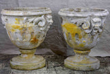 Pair of very large antique French garden urns