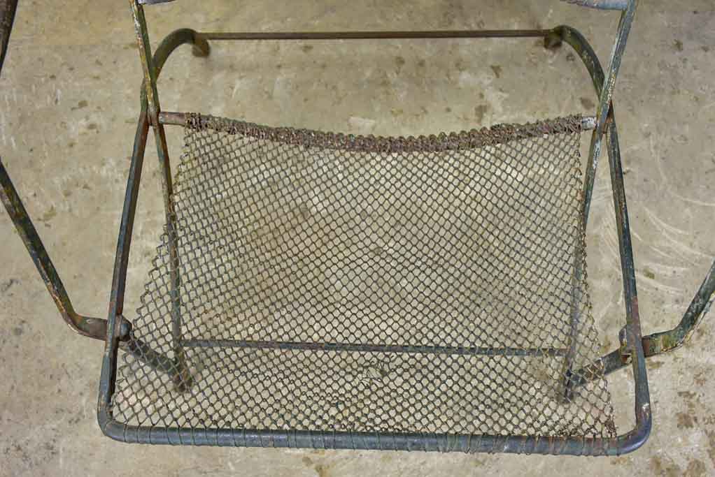 Napoleon III wire mesh garden armchair