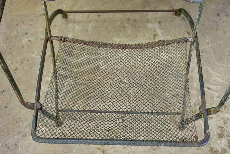 Napoleon III wire mesh garden armchair