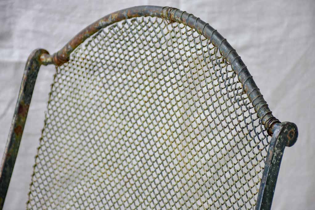 Napoleon III wire mesh garden armchair