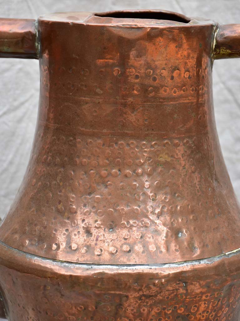Antique French copper watering can