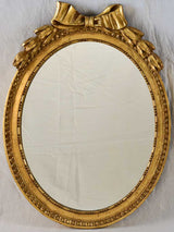 Vintage Louis XVI Style Oval Mirror