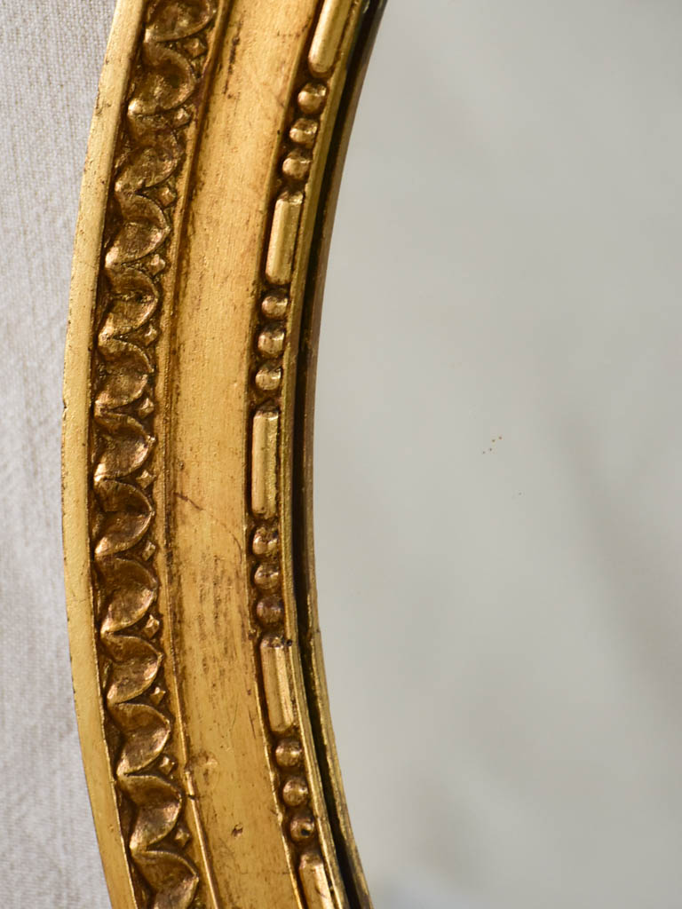 Classic Louis XVI Oval Wall Mirror