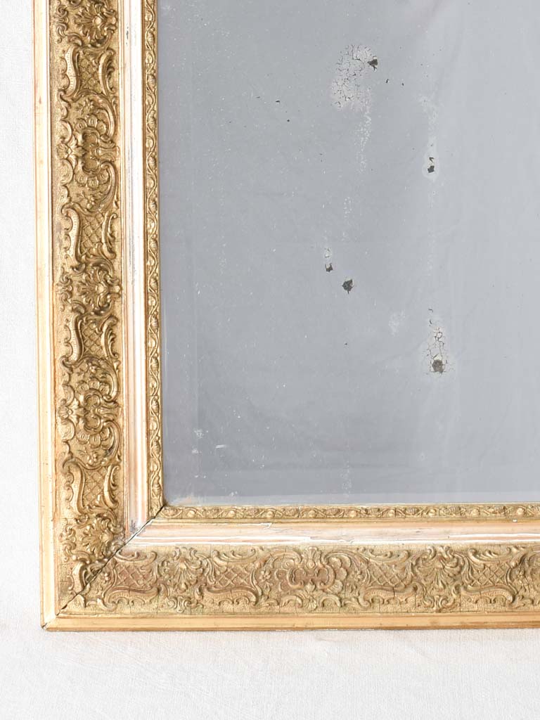 Late 19th century crested Louis Philippe mirror 30" x 46¾"