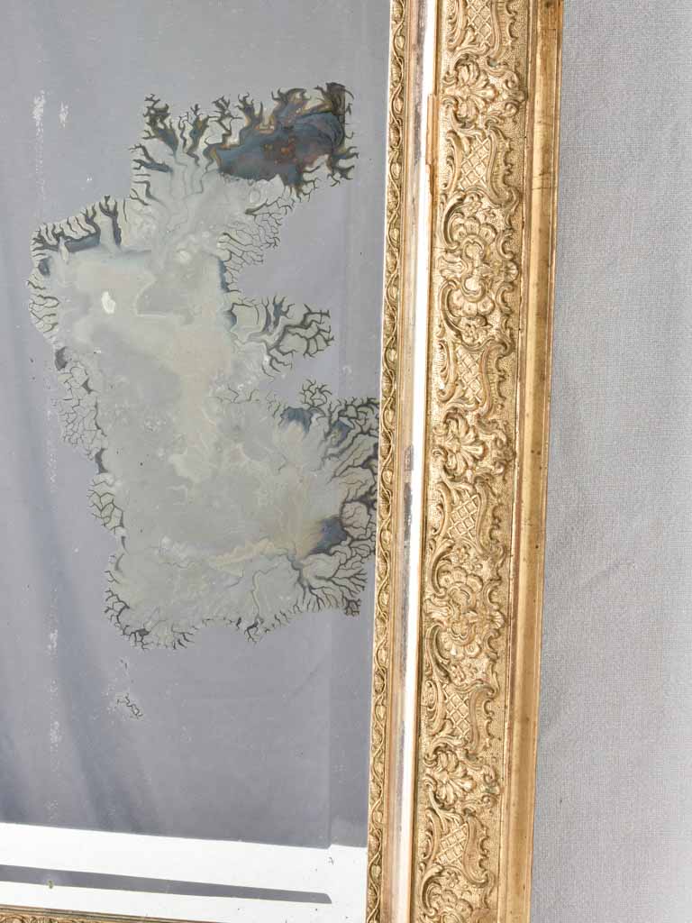 Late 19th century crested Louis Philippe mirror 30" x 46¾"