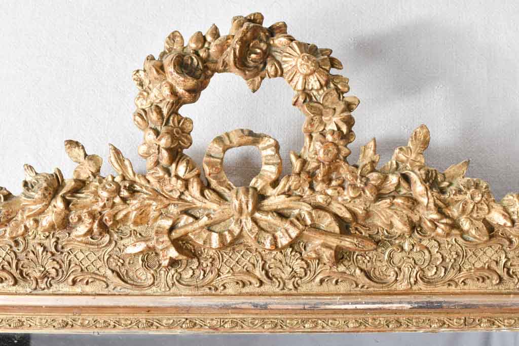 Late 19th century crested Louis Philippe mirror 30" x 46¾"