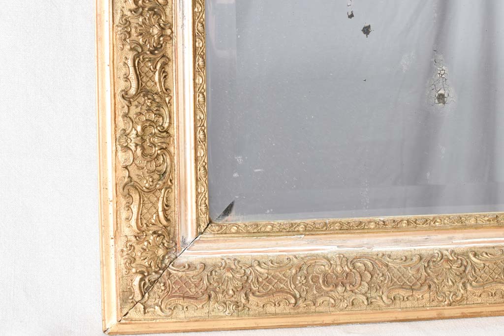 Late 19th century crested Louis Philippe mirror 30" x 46¾"