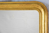19th century Louis Philippe mirror with gilt frame and running pearl 26¾" x 35½"