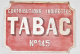 Large antique French tobacco sign 22¾" x 32"