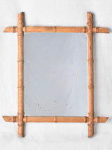 Collection of 5 antique 'bamboo' frame mirrors