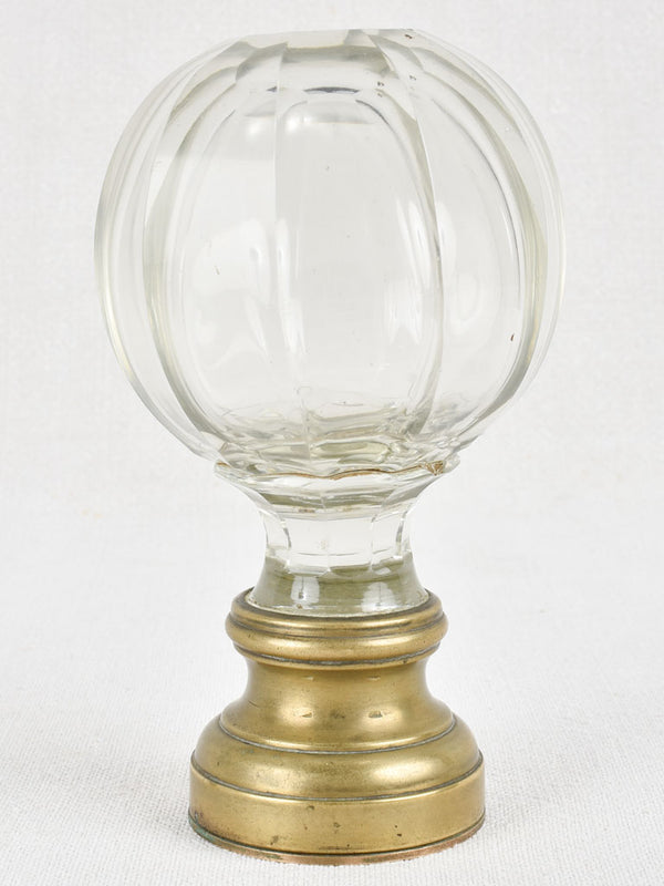 19th century blown glass balustrade ball 6¾"