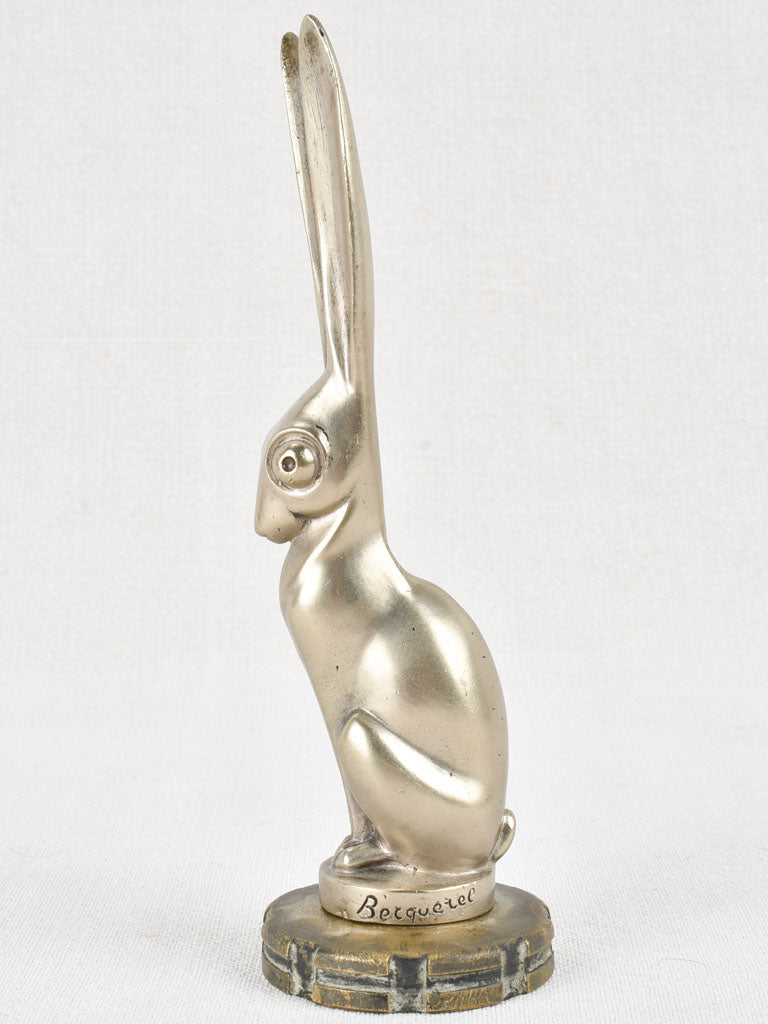 Art Deco Becquerel car mascot - hare 8¼"