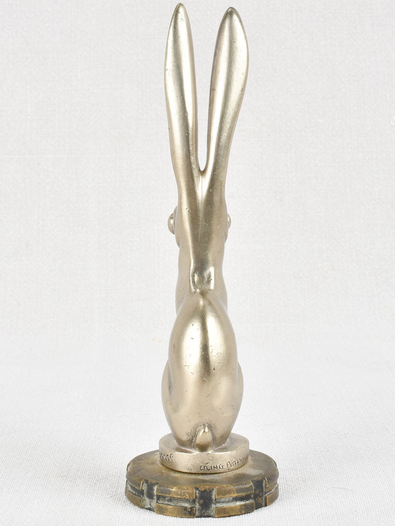 Art Deco Becquerel car mascot - hare 8¼"