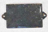19th century enamel sign from public baths 3¼" x 4¾"