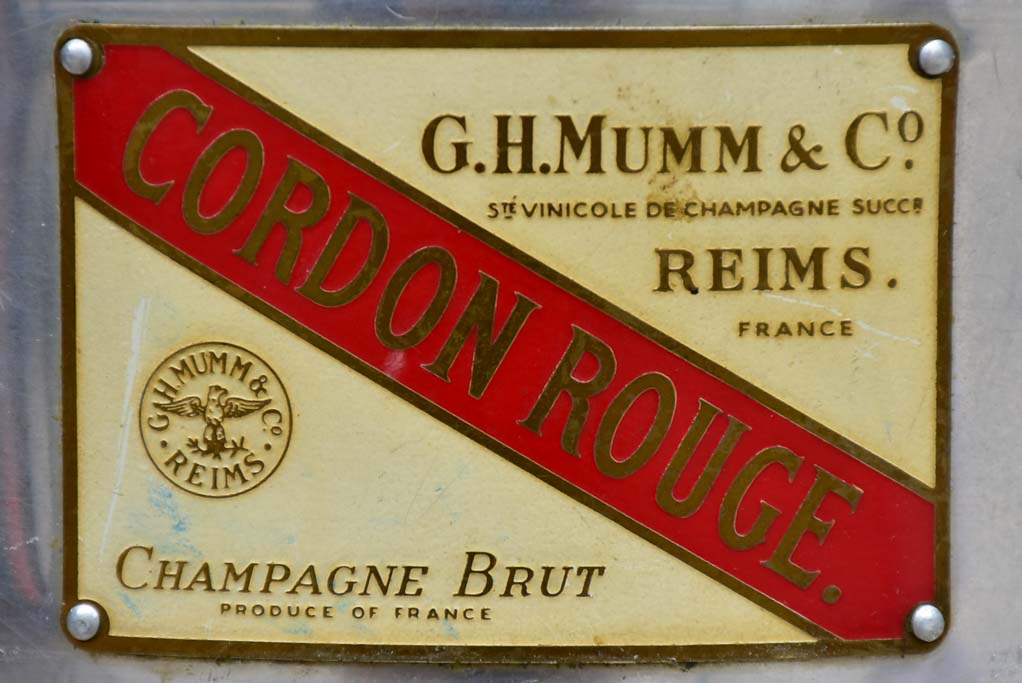 Vintage Mumm Champagne bucket