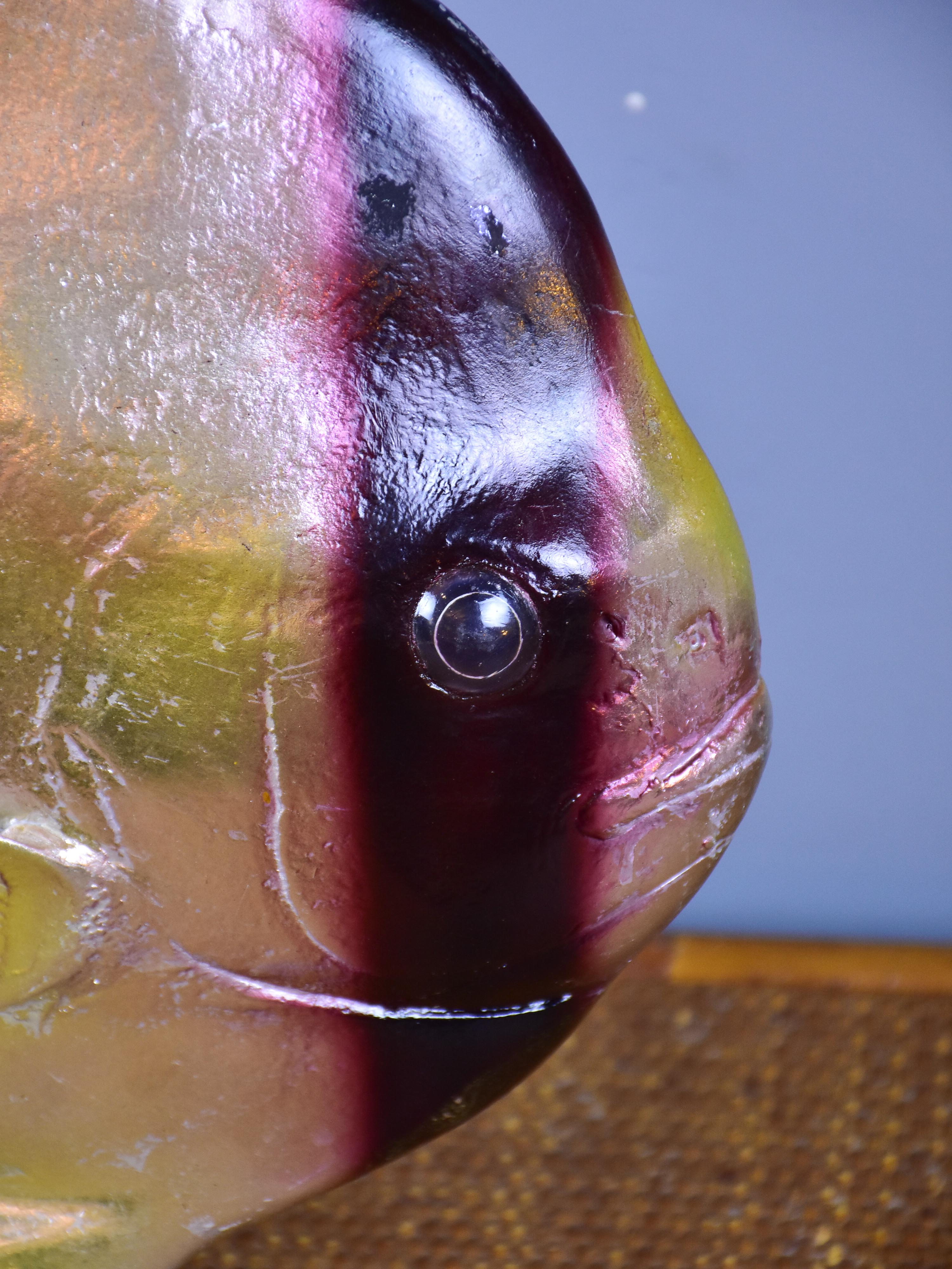 Large vintage sculpture of a fish