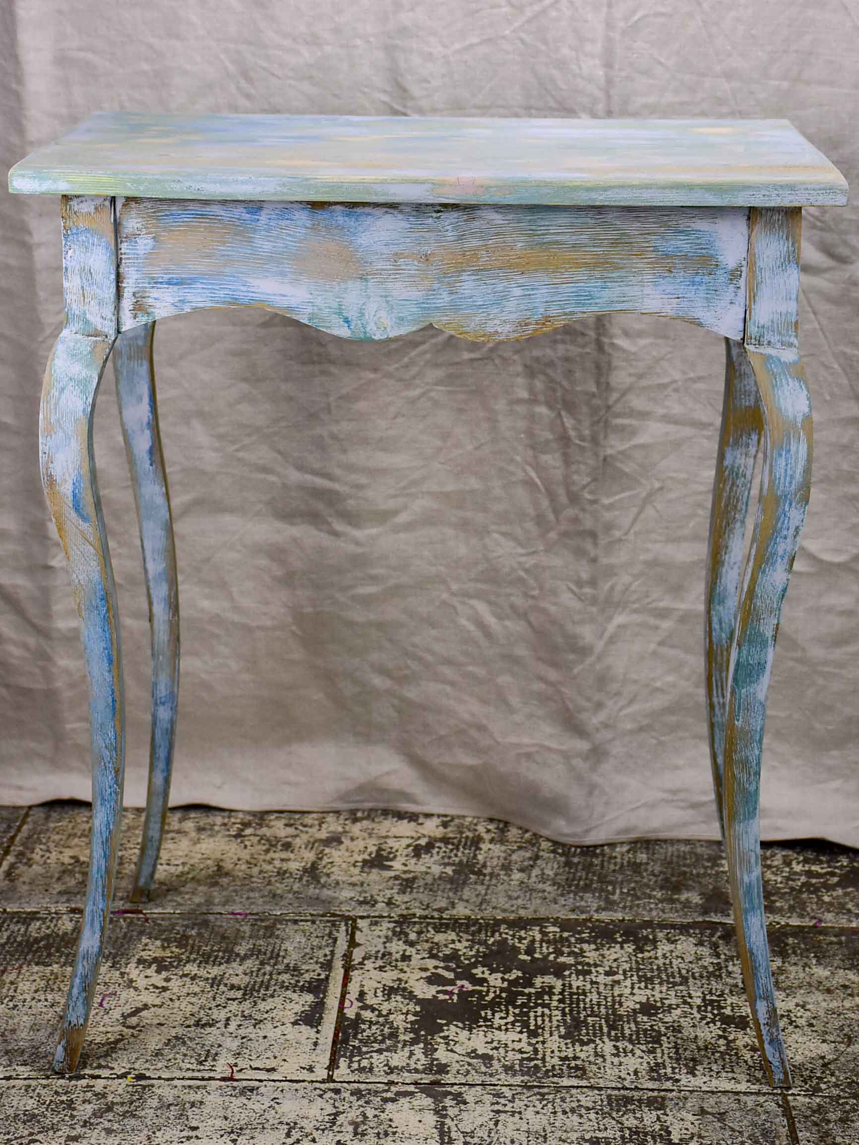19th Century Louis XV lady's desk with blue patina