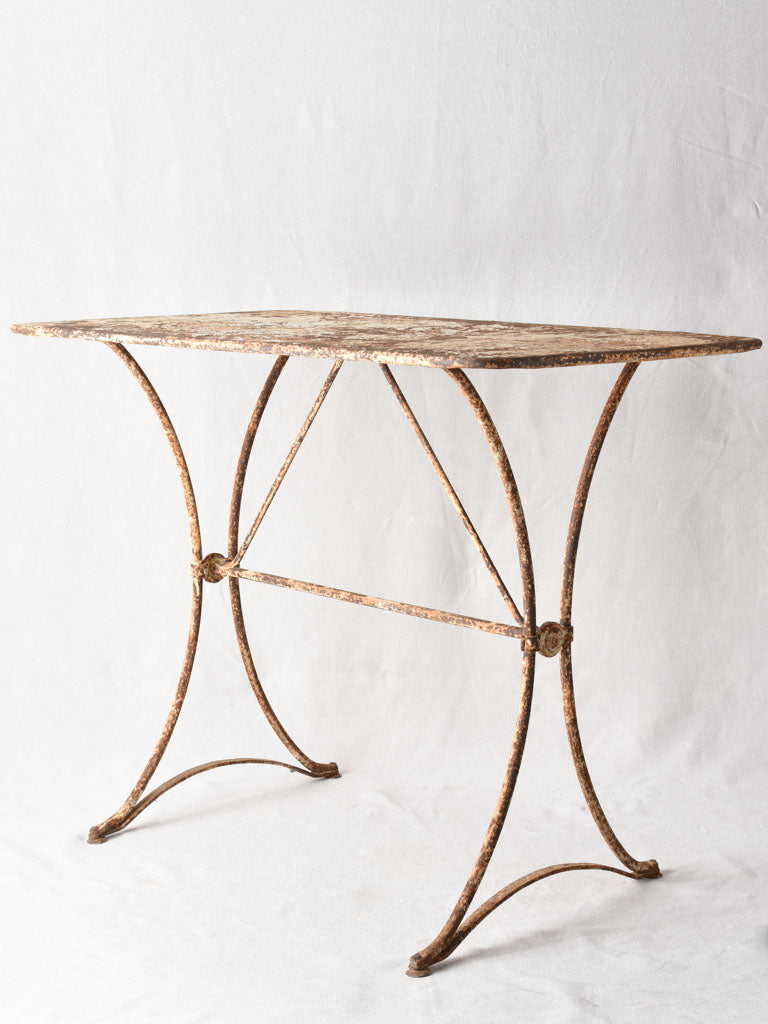 19th century rectangular garden table 39½" x 23¾"