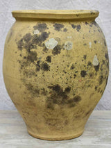 Large antique French confit pot, un-glazed 14½"