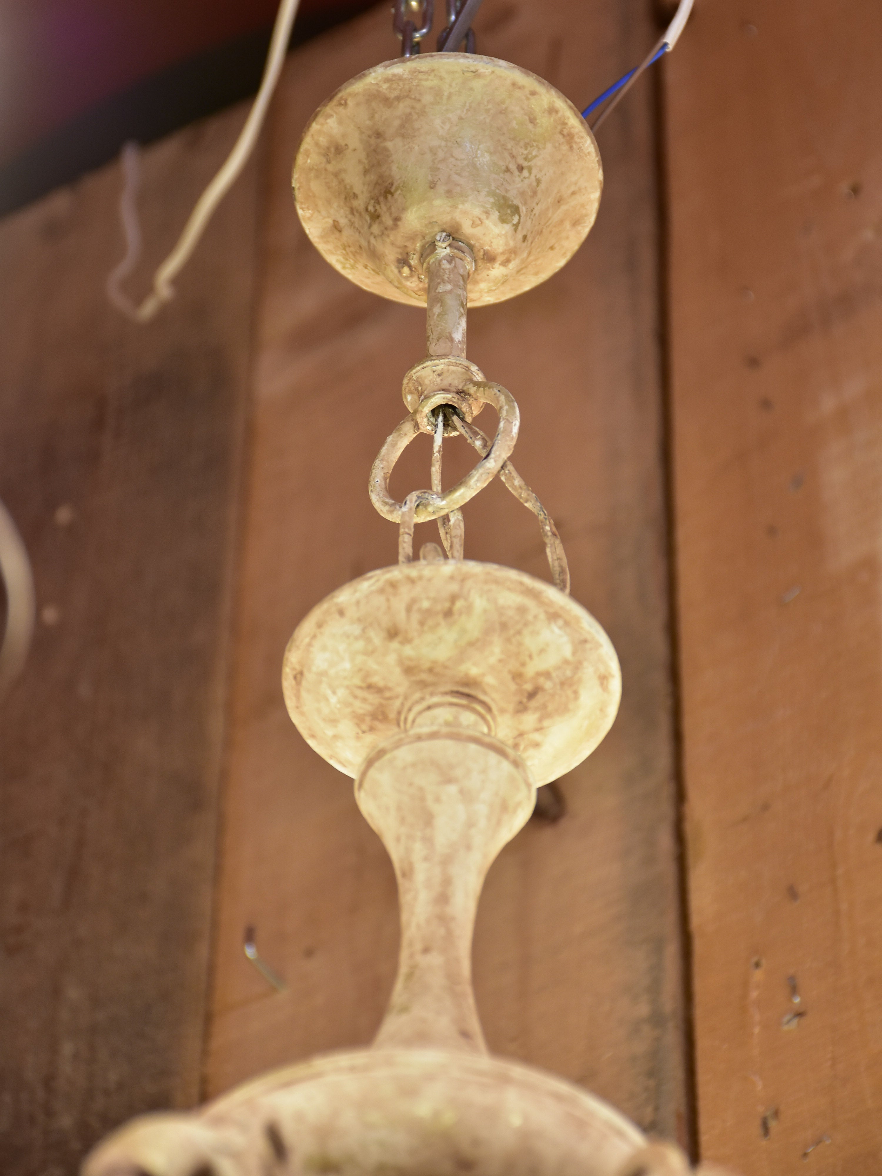 Large French chandelier - bronze and copper