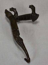 19th Century pharmacist's cork mold "mâche bouchon" - cast iron lizard