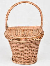 Pretty small picnic basket - two flaps