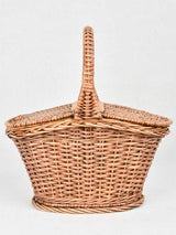 Pretty small picnic basket - two flaps