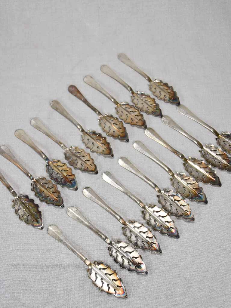 Collection of 18 absinthe spoons from the early twentieth-century
