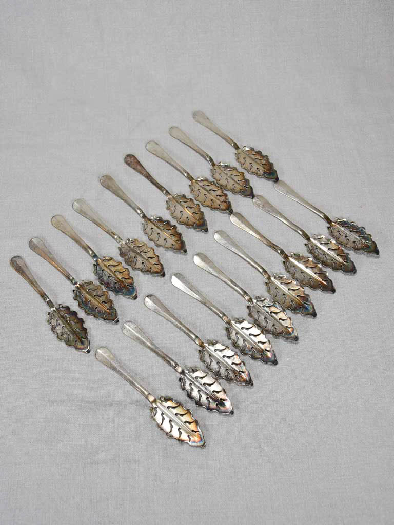 Collection of 18 absinthe spoons from the early twentieth-century