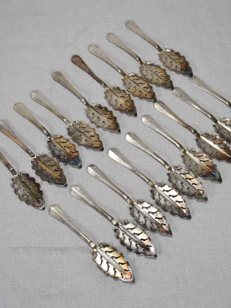 Collection of 18 absinthe spoons from the early twentieth-century