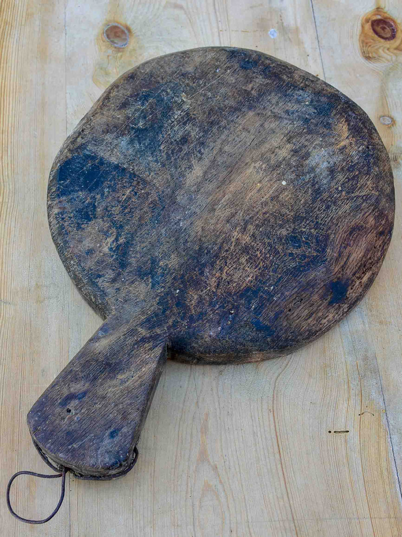 Round antique French cutting board