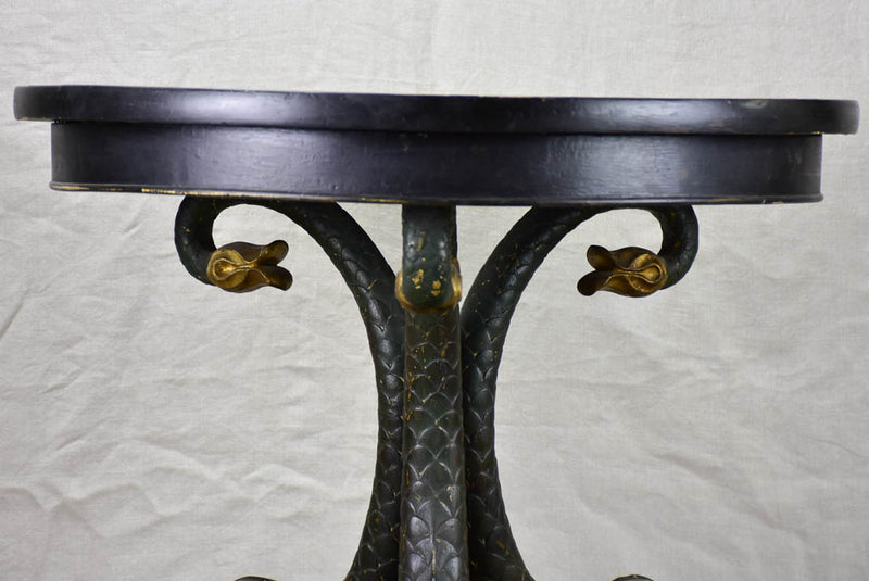 Classic table with dolphin embellishments