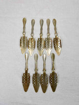Collection of 9 absinthe spoons from the early twentieth-century