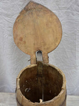 Late-century rustic wooden agricultural pitcher