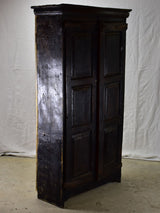 Petite 17th Century Spanish armoire with black patina 38¼"