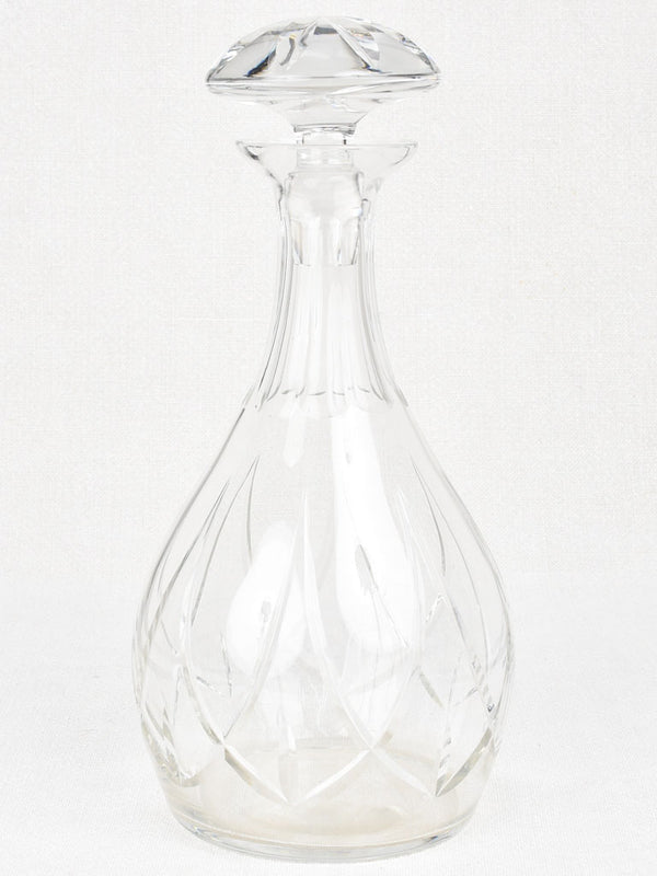 Cut glass / crystal carafe with stopper 10¾"
