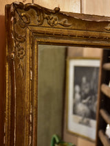 Small antique French mirror with gilded frame