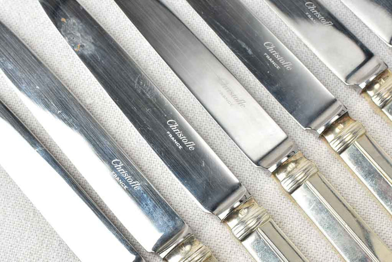 Antique Christofle flatware - Art Deco w/ geometric motif – Chez Pluie