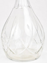 Elegant vintage glass carafe with stopper