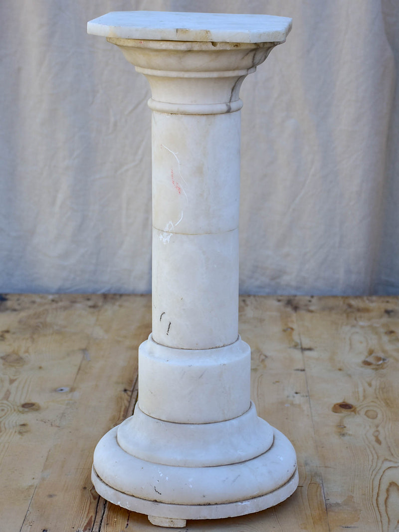 Antique marble pedestal