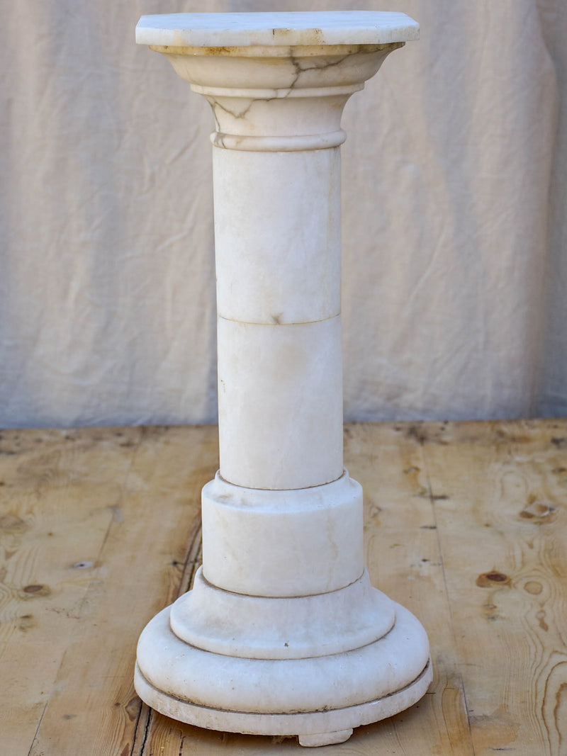 Antique marble pedestal
