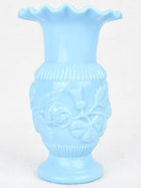 Vintage French-style opaline vase set