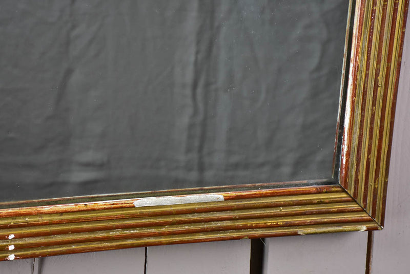 Late 18th Century Louis XVI mirror with gilt reeded frame 30¼" x 35"