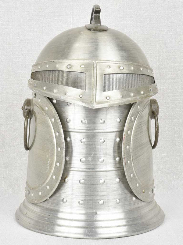 Knight's helmet armor ice bucket 14¼"