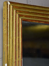 Late 18th Century Louis XVI mirror with gilt reeded frame 30¼" x 35"