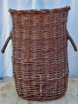 Pair of vintage French harvest baskets - large