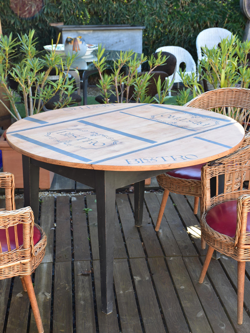 Round French 'Bistro' table 19th century