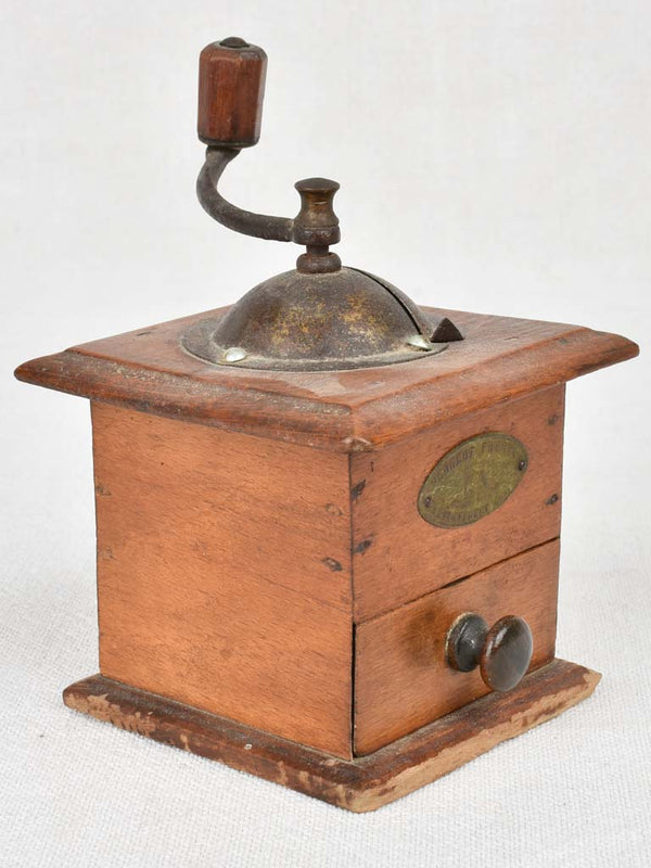 Mini square coffee grinder - 19th century 5½"