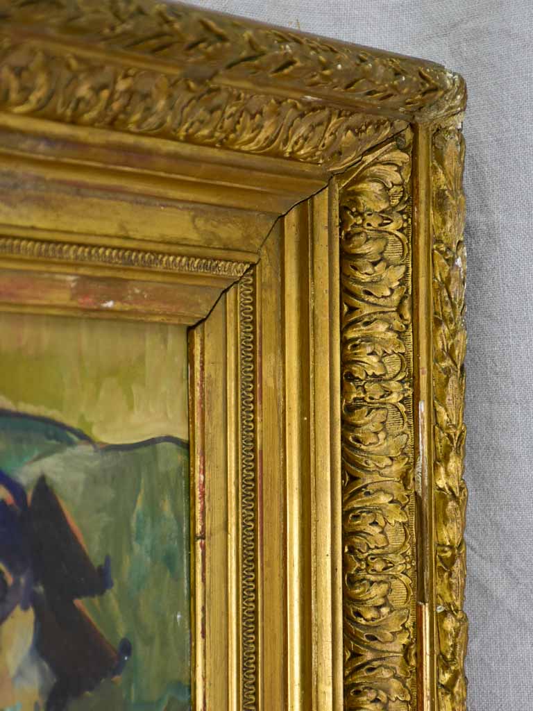 Artistic Oil-on-Wood Cavalier Painting