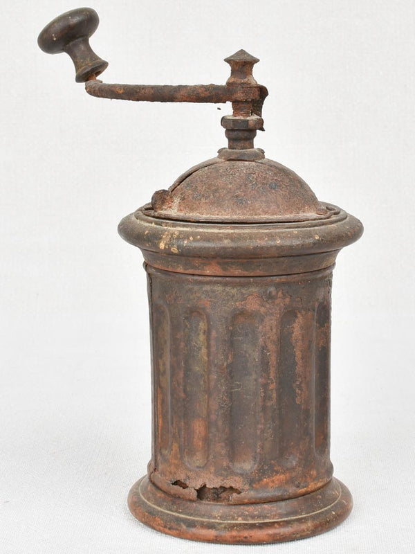 19th century French coffee mill 9"